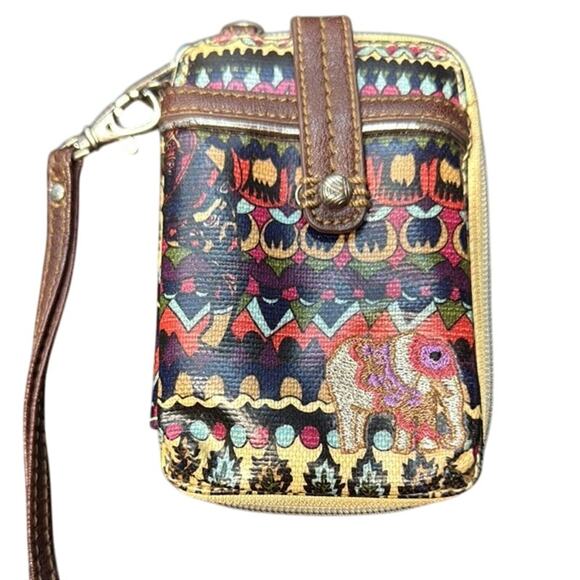 Sakroots Colorful Wristlet Phone Purse Wallet Boho Eclectic Design - Picture 2 of 6